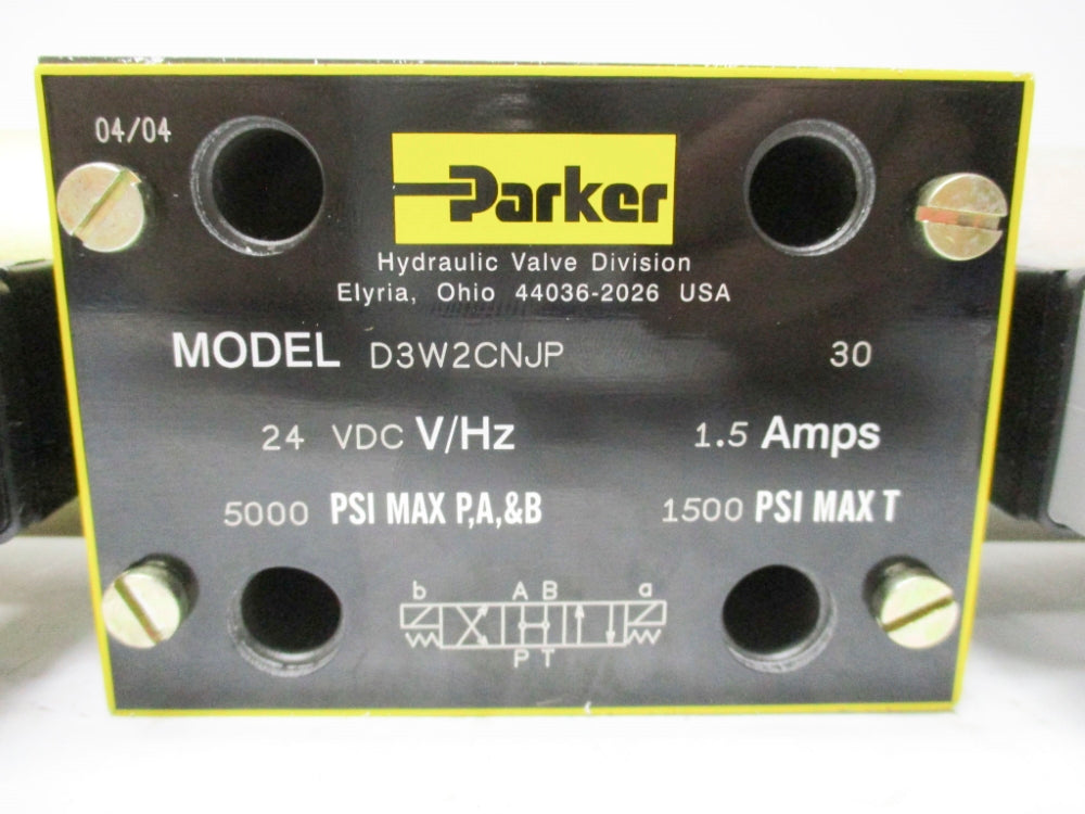 PARKER D3W2CNJP-30 5000PSI 24VDC NSMP
