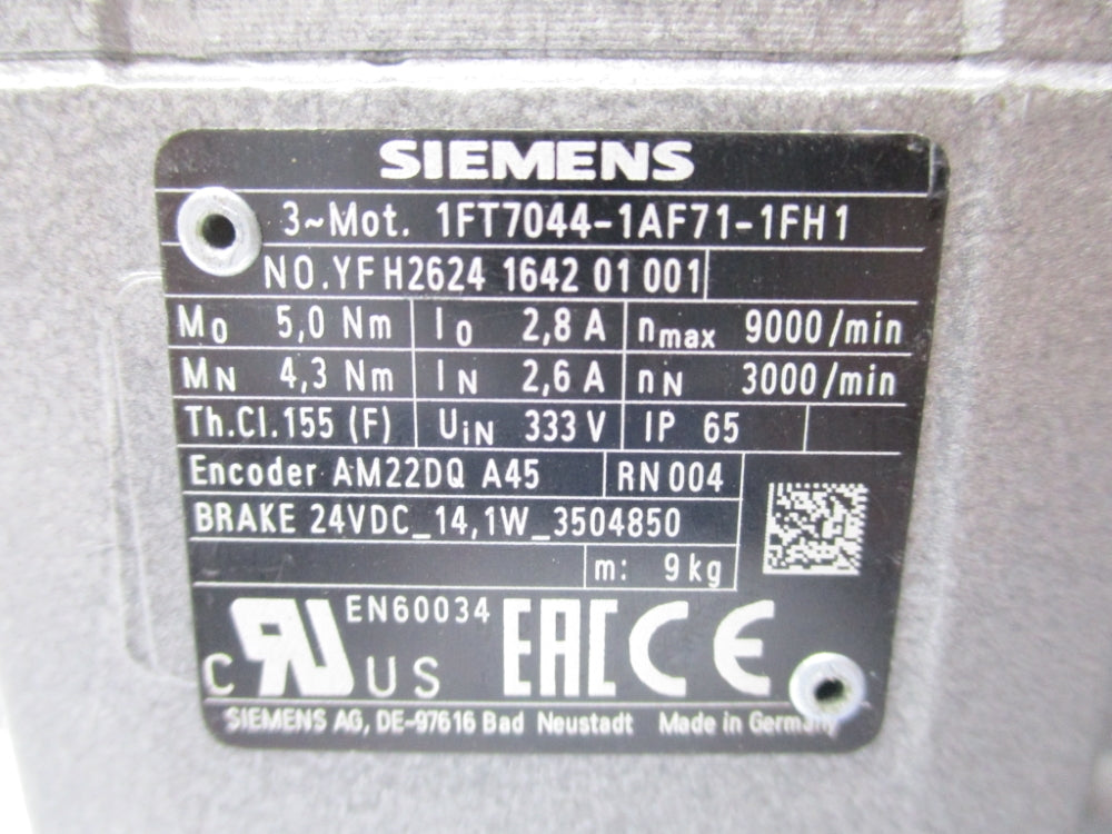 SIEMENS 1FT7044-1AF71-1FH1 NSNP