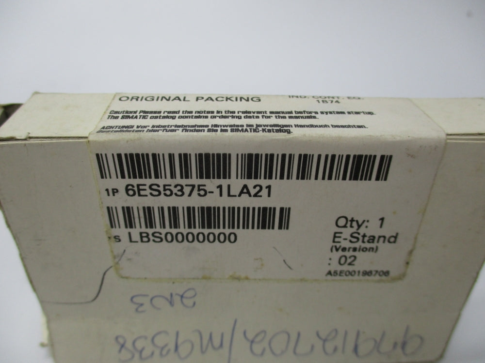 SIEMENS 6ES5375-1LA21 NSMP