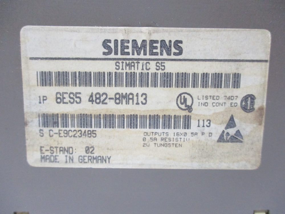 SIEMENS 6ES5482-8MA13 24VDC NSNP