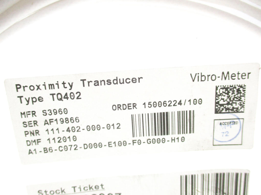 VIBRO-METER TQ402 111-402-000-012 NSMP