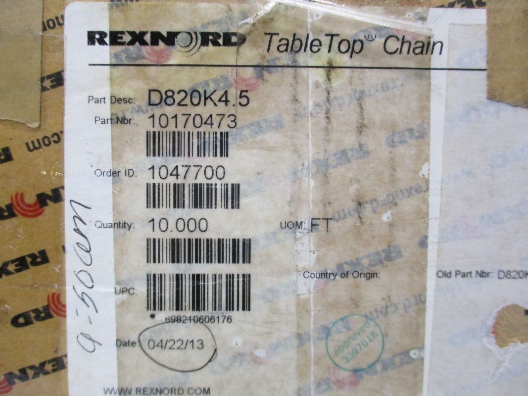 REXNORD D820K4.5 NSMP