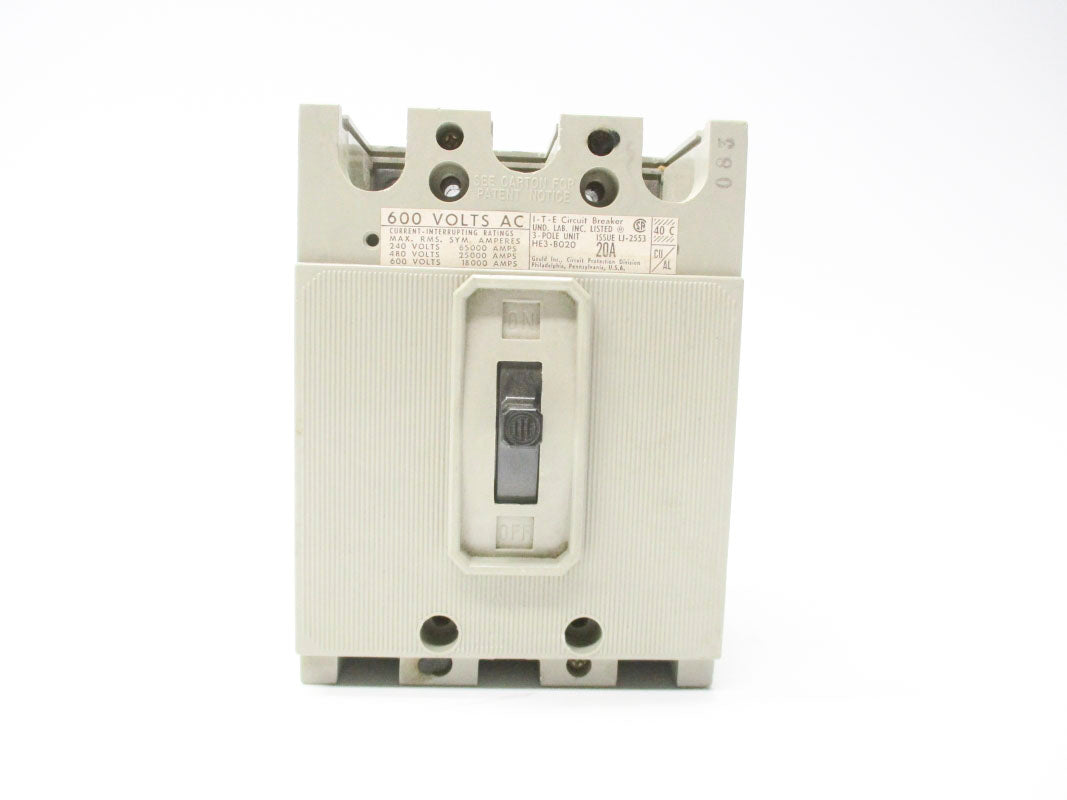 ITE HE3-B020 20A 600V UNMP