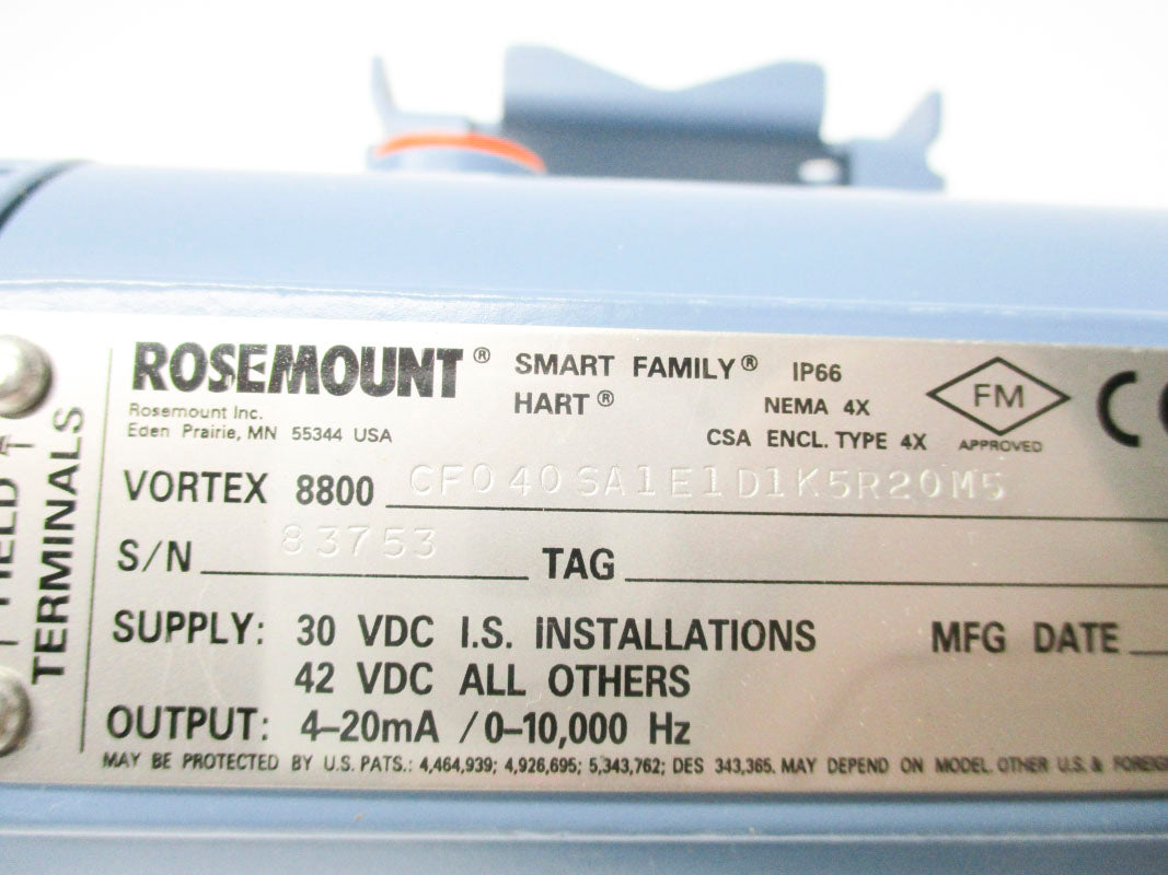 ROSEMOUNT 8800CF040SA1E1D1K5R20M5 NSNP