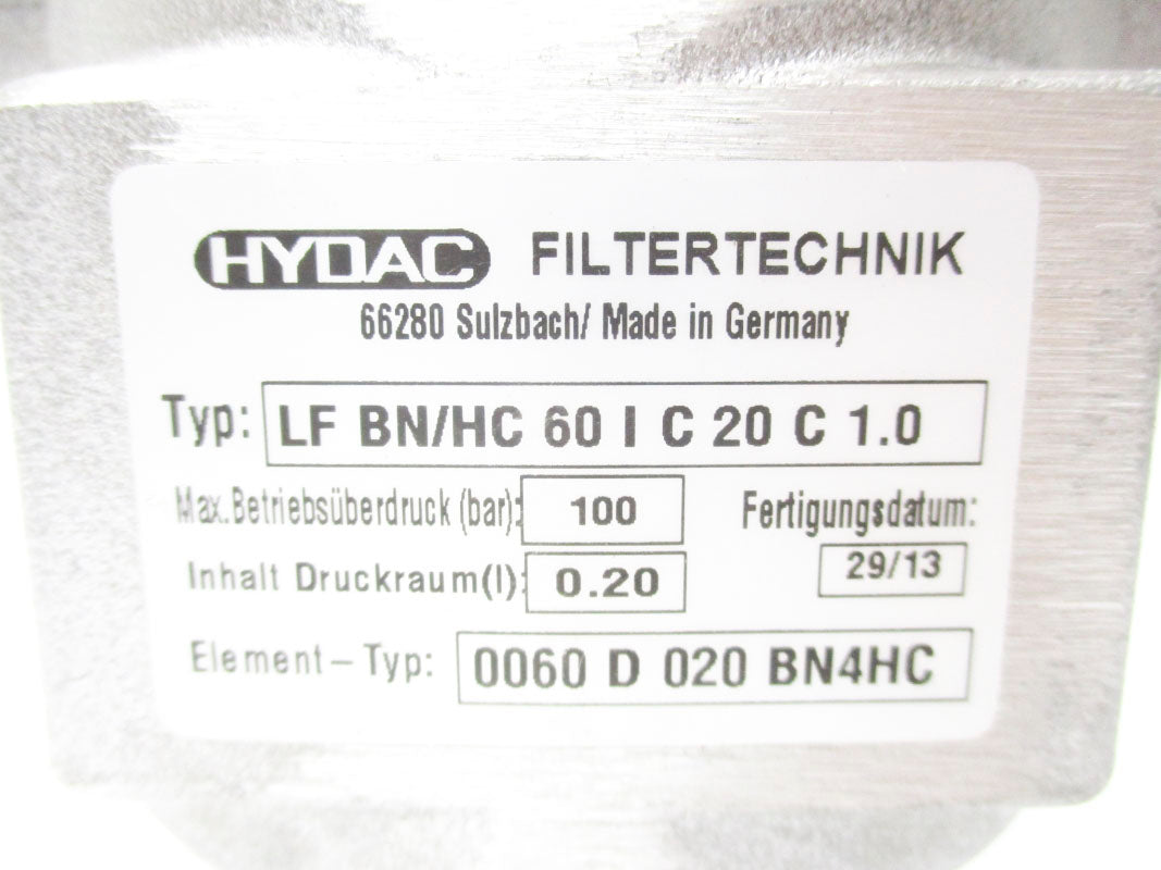 HYDAC LFBN/HC60IC20C1.0 NSNP
