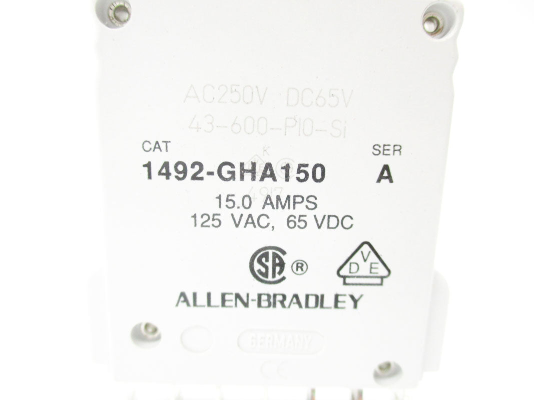 ALLEN BRADLEY 1492-GHA150 15A SER. A UNMP