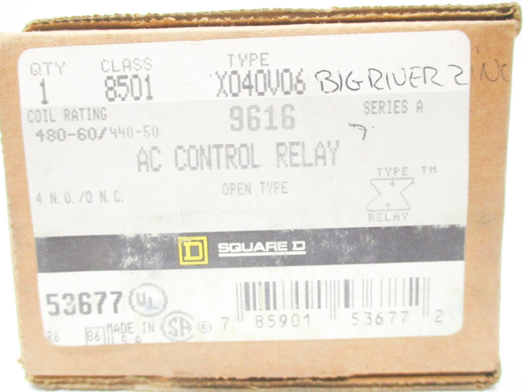 SQUARE D 8501X040V06 SER. A 480V NSMP