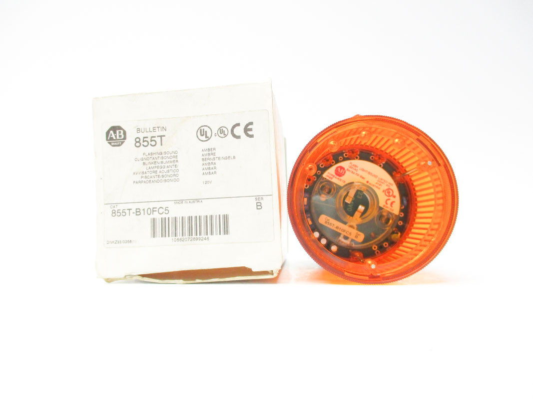 ALLEN BRADLEY 855T-B10FC5 SER. B (NO BULB) (WH) NSMP