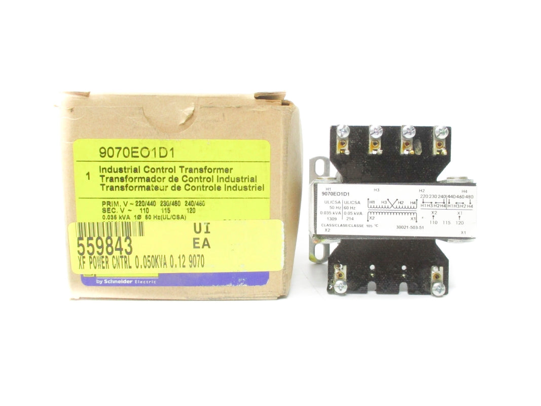SQUARE D 9070E01D1 .035KVA NSMP