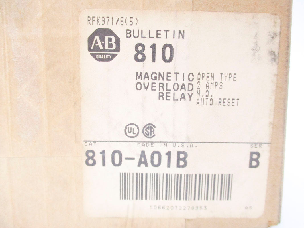 ALLEN BRADLEY 810-A01B SER. B 2A (BR/WH) NSFS