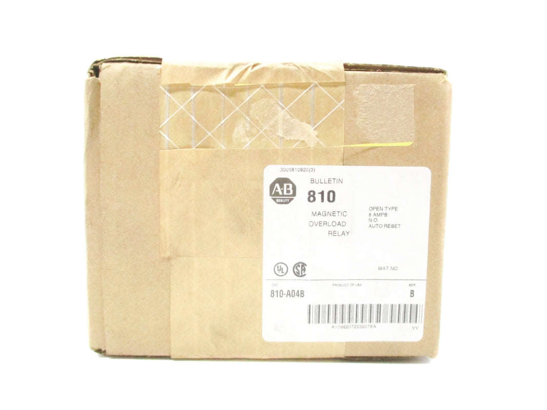 ALLEN BRADLEY 810-A04B SER. B 6A (BR/WH) NSFS