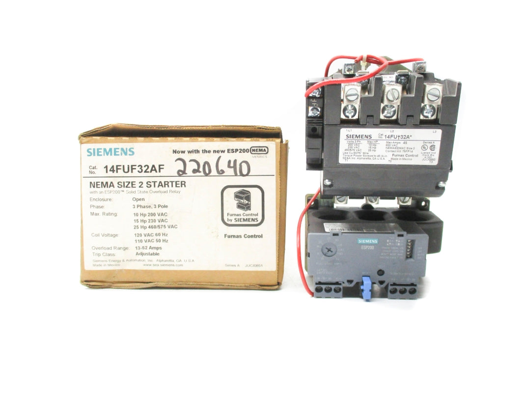 SIEMENS 14FUF32AF 110/120VAC 13-52A NSMP