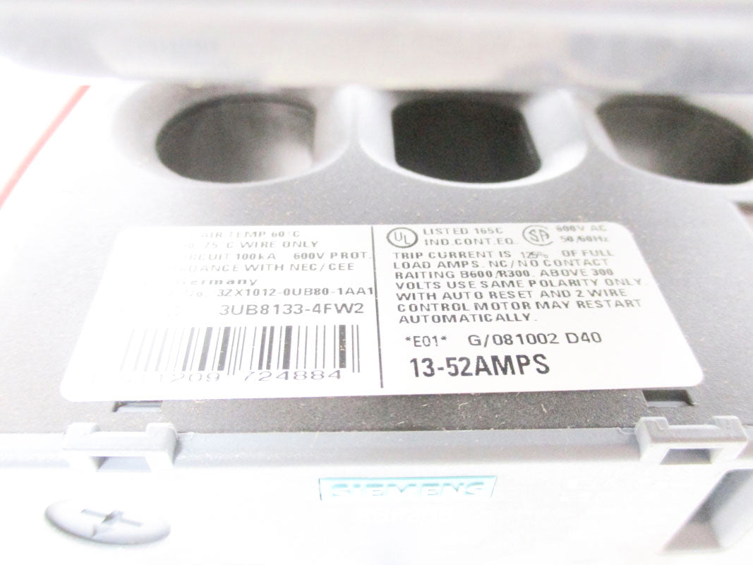SIEMENS 14FUF32AF 110/120VAC 13-52A NSMP