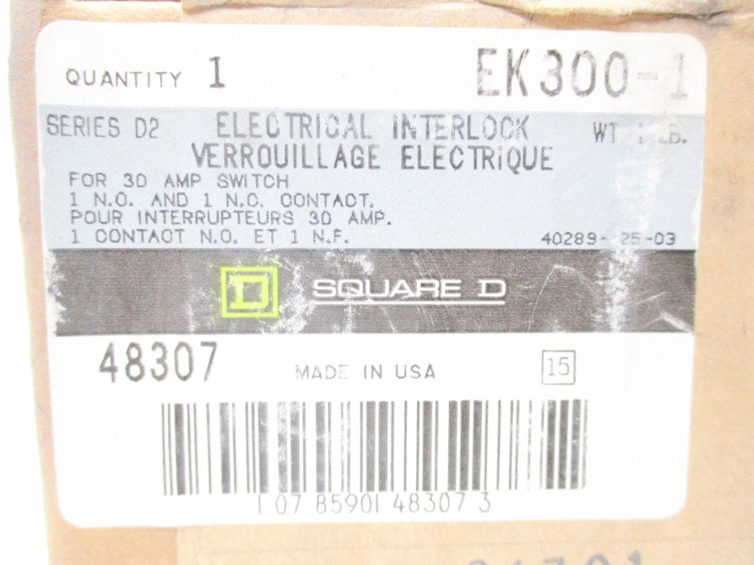 SQUARE D EK300-1 SER. D2 NSFS