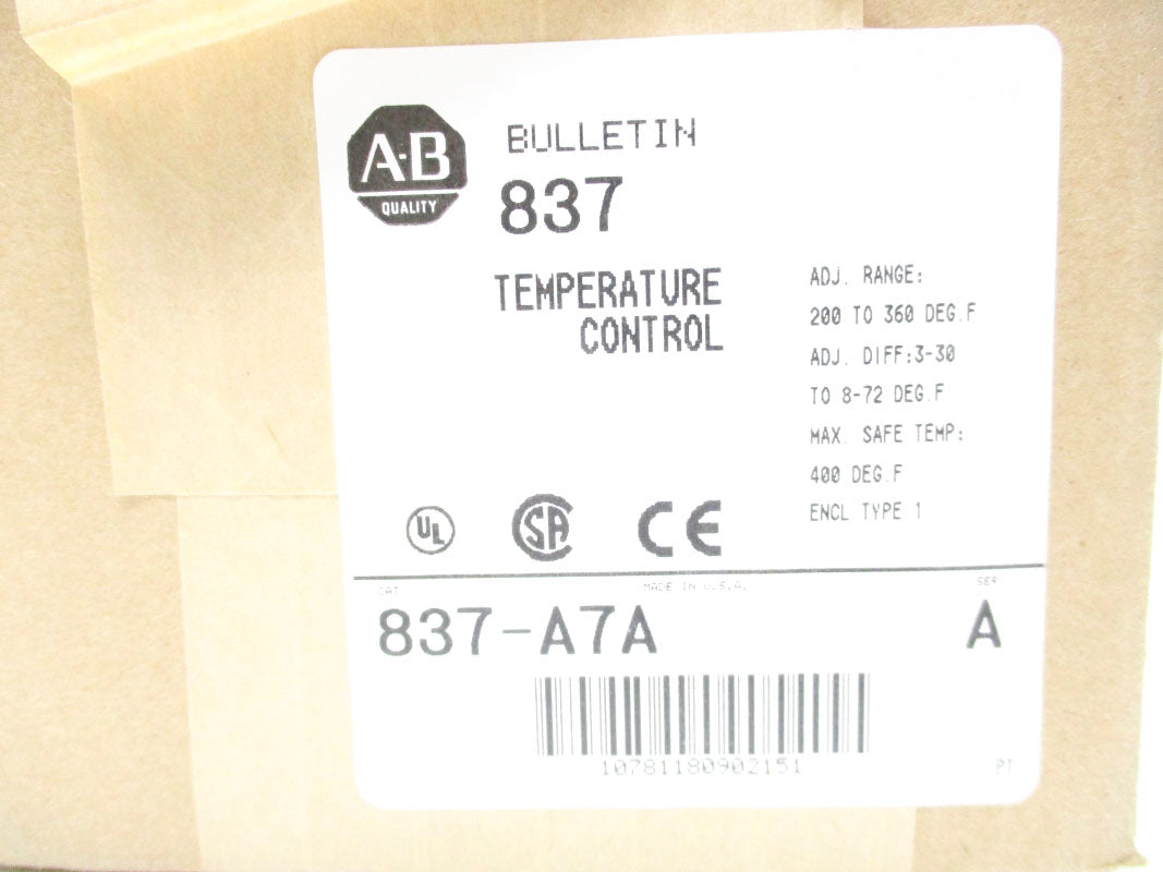 ALLEN BRADLEY 837-A7A SER. A 200-360'F (BR/WH) NSMP