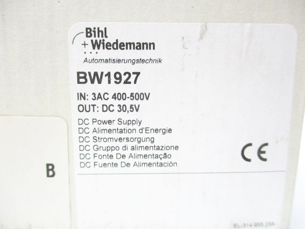 BIHL+WIEDEMANN BW1927 400-500V NSMP