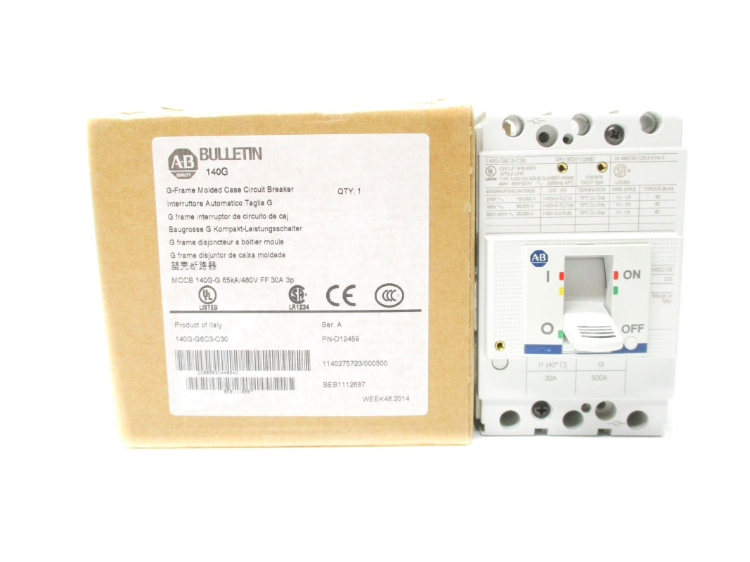 ALLEN BRADLEY 140G-G6C3-C30 SER. A 30A 480V NSMP