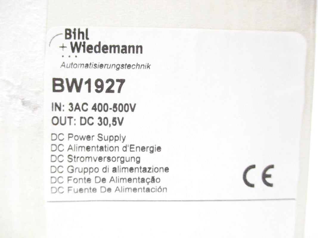 BIHL+WIEDEMANN BW1927 400-500V NSMP
