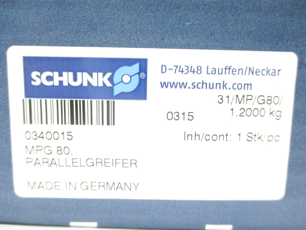 SCHUNK MPG80 0340015 NSMP