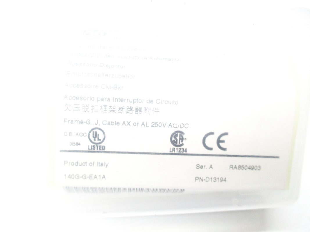 ALLEN BRADLEY 140G-G-EA1A SER. A 250VAC/DC NSMP