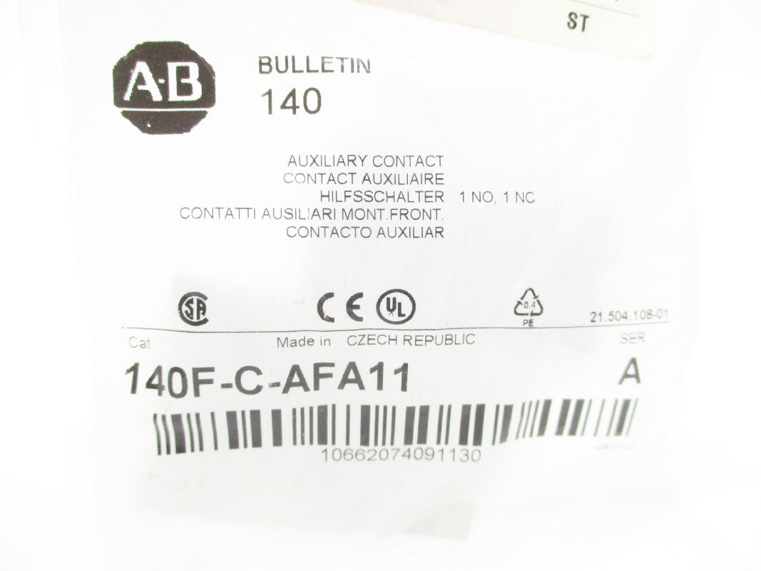 ALLEN BRADLEY 140F-C-AFA11 SER. A NSMP
