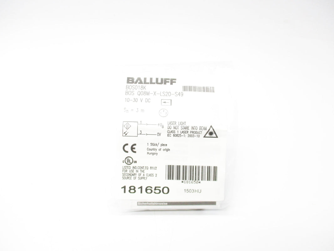 BALLUFF BOSQ08M-X-LS20-S49 BOS018K NSMP