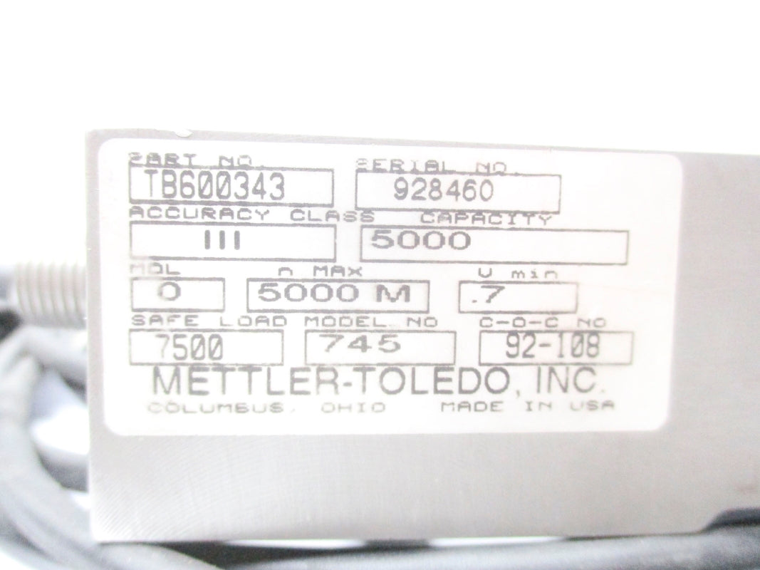 METTLER  TOLEDO TB600343 UNMP
