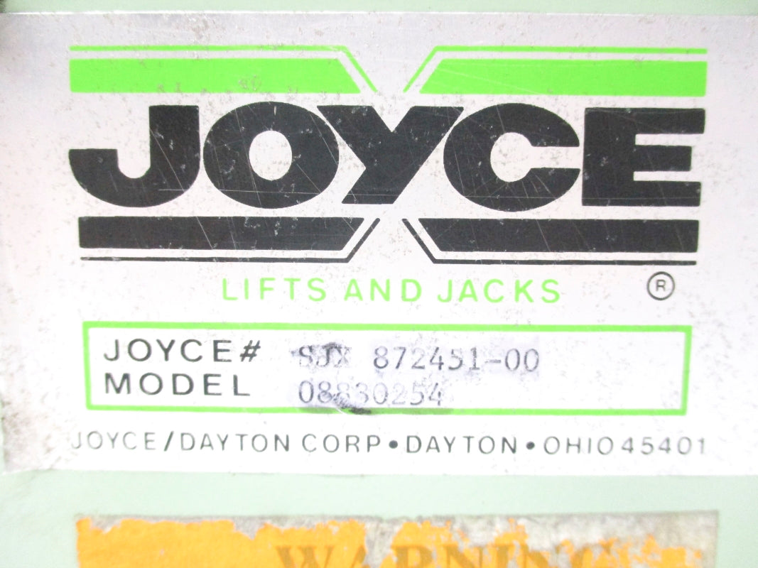 JOYCE SJX872451-00 08830254 UNMP