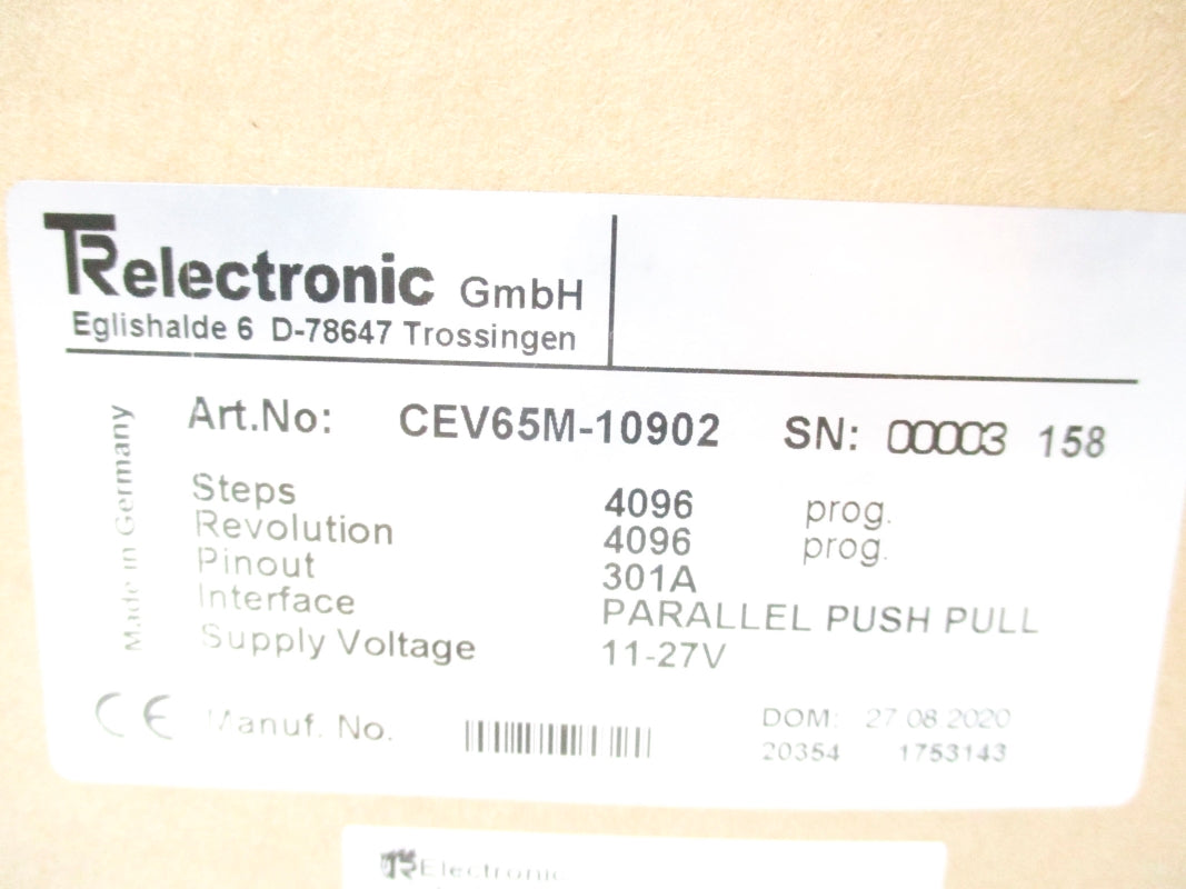 TR ELECTRONIC CEV65M-10902 11-27V NSMP