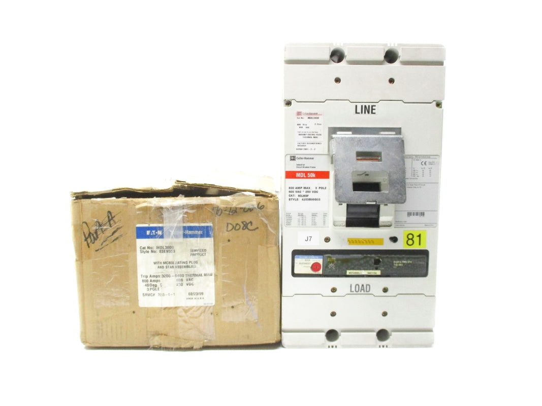CUTLER HAMMER MDL3800 800A 600VAC REMAN