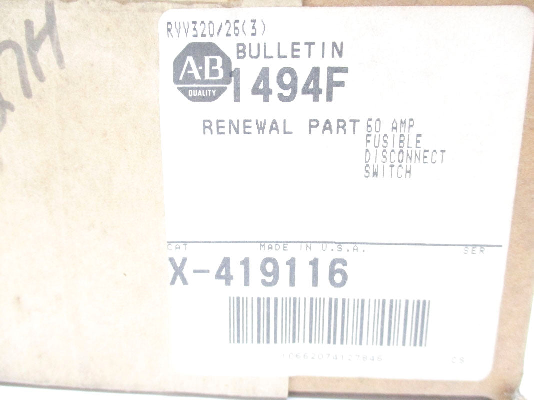 ALLEN BRADLEY X-419116 NSMP