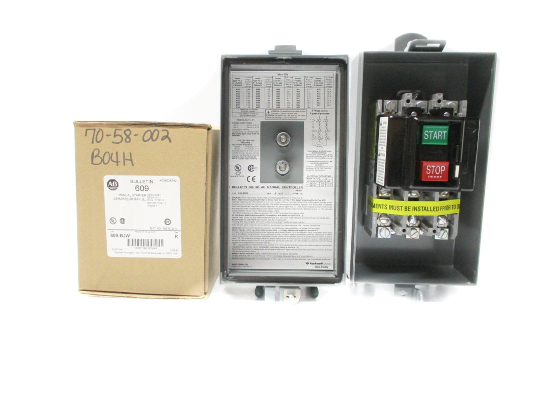 INDUSTRIAL SPARE PART 609-BJW SER. K (BR/WH) NSMP