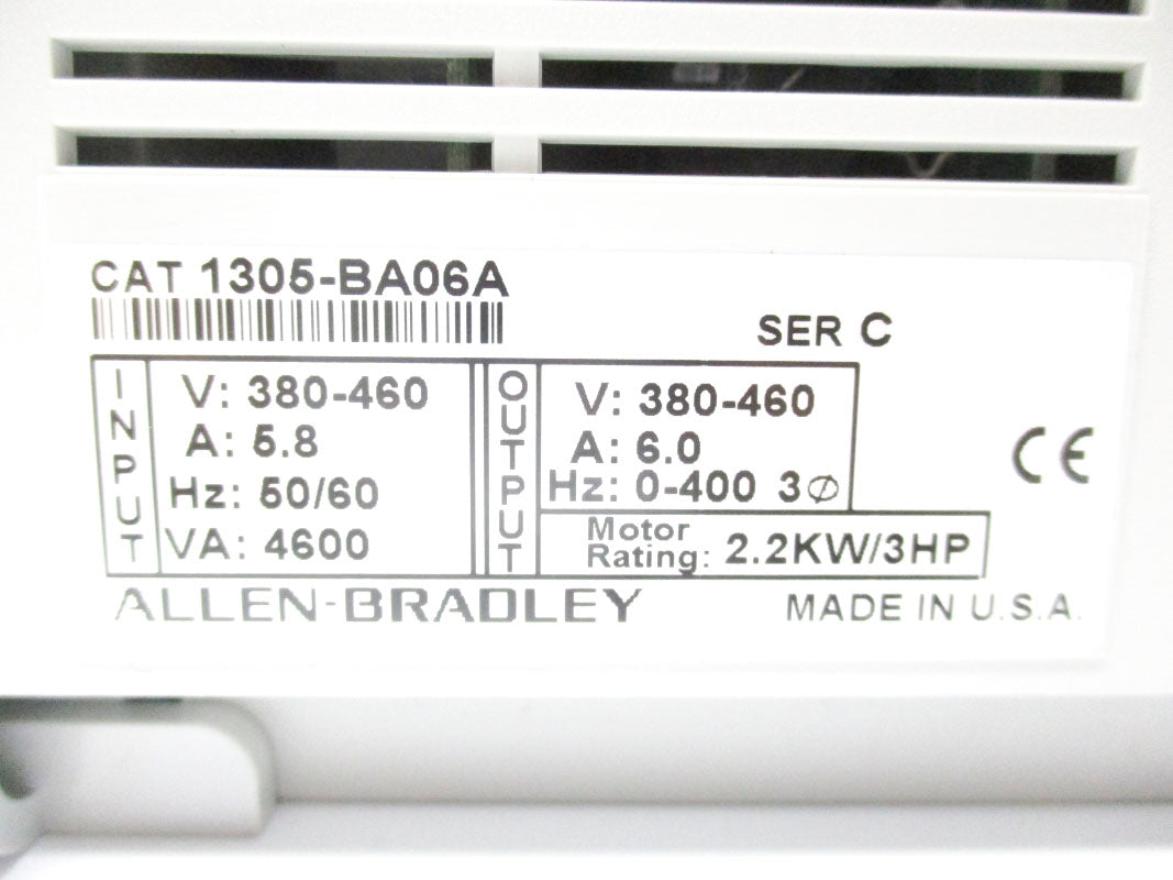ALLEN BRADLEY 1305-BA06A SER. C 380-460V 5.8A NSNP