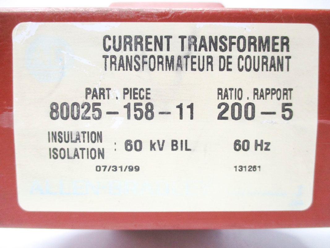 ALLEN BRADLEY 80025-158-11 60KV NSNP