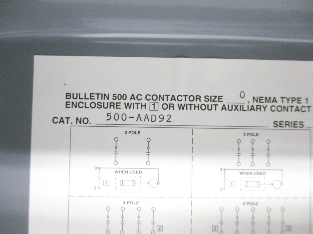 ALLEN BRADLEY 500-AAD92 SER. B 120V NSNP