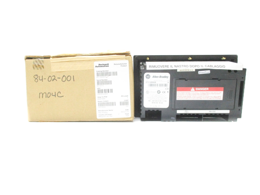ALLEN BRADLEY 2711B5A8 SER. H .25A 240V F/W 4.48 REMAN