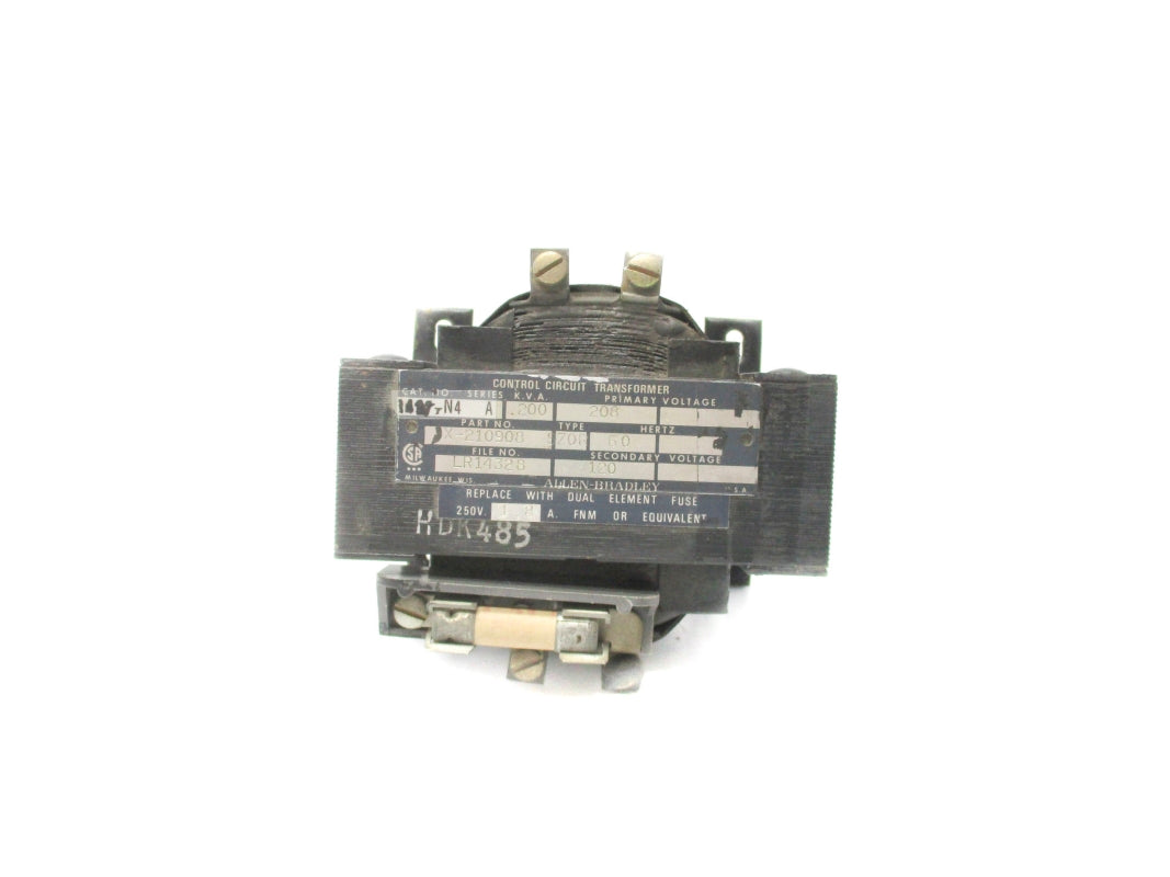 ALLEN BRADLEY X-210908 .200KVA 208V UNMP