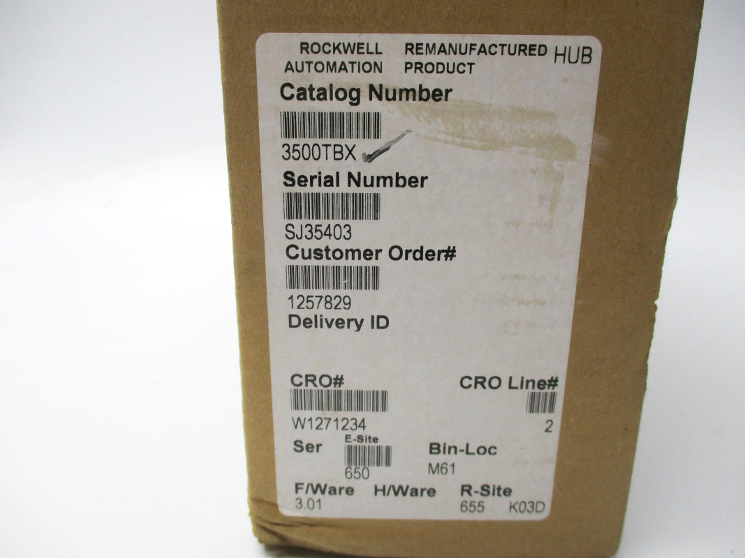 ALLEN BRADLEY 3500TBX 157676 SER. C REV. A REMAN