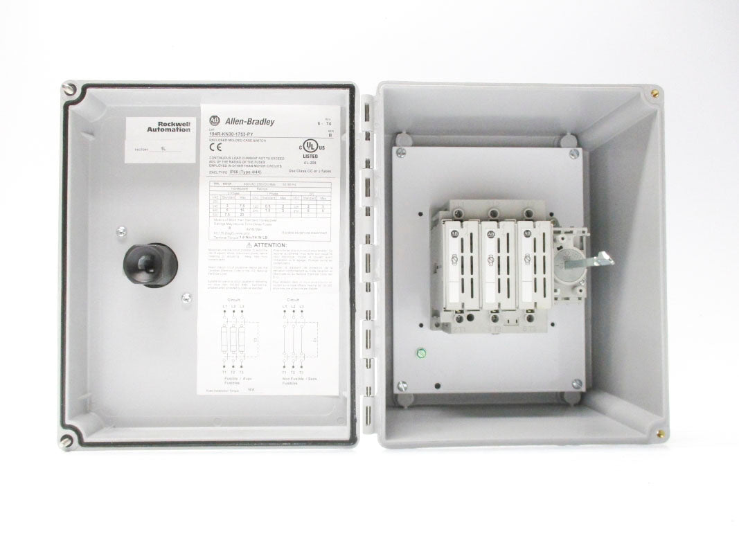 ALLEN BRADLEY 194R-KN30-1753-PY SER. B 30A NSMP