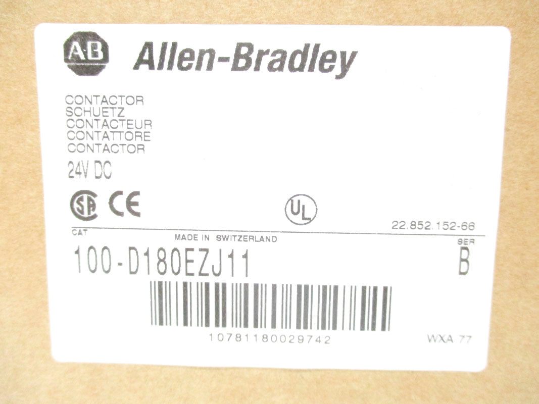 ALLEN BRADLEY 100-D180EZJ11 SER. B 24V NSMP
