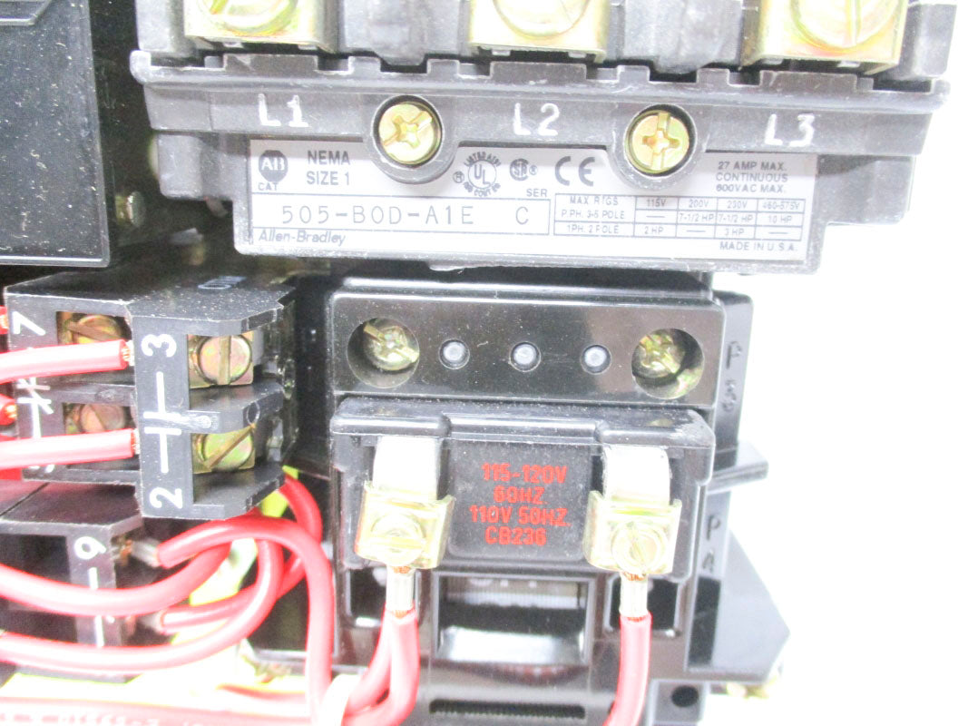 ALLEN BRADLEY 505-BOD-A1E SER. C 5A 120V (BR/WH) NSMP