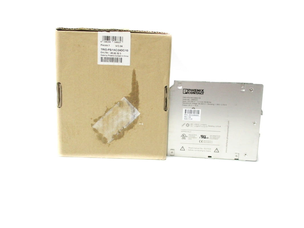 PHOENIX CONTACT TRIO-PS/1AC/24DC/10 2866323 100-240VAC 1.5-3A NSMP
