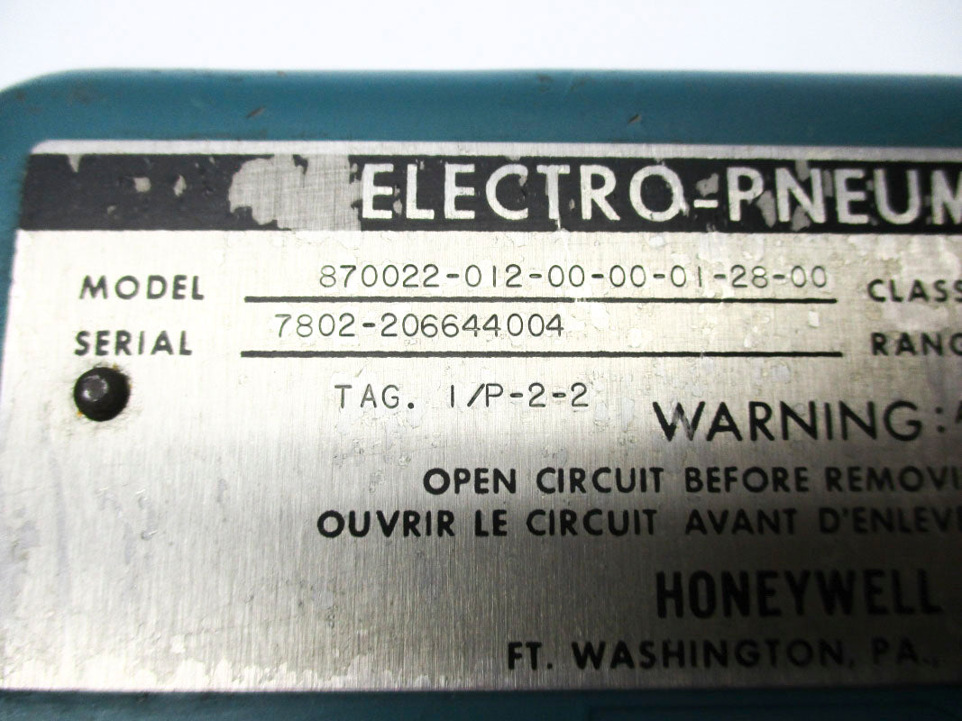 HONEYWELL 870022-012-00-00-01-28-00 NSNP