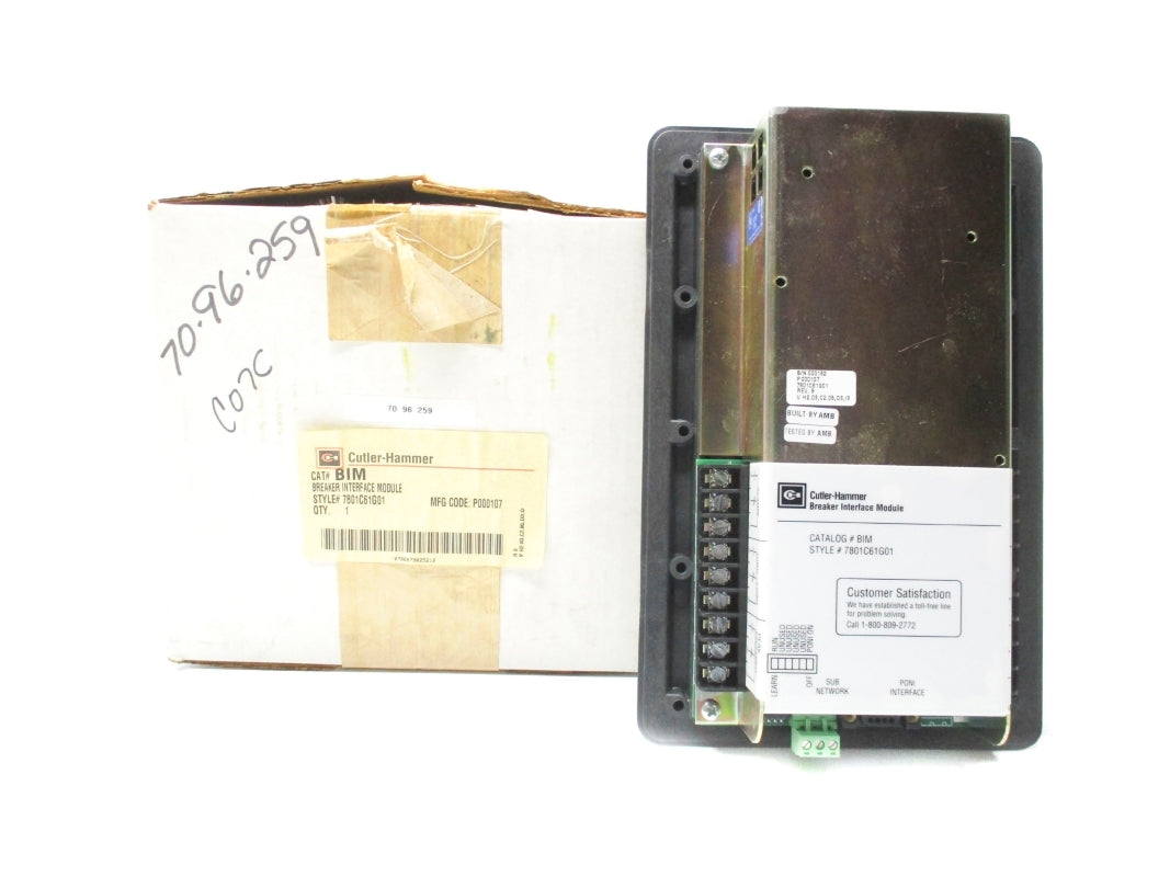 CUTLER HAMMER BIM 7801C61G01 NSMP