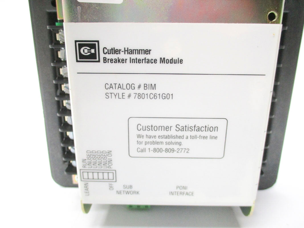 CUTLER HAMMER BIM 7801C61G01 NSMP