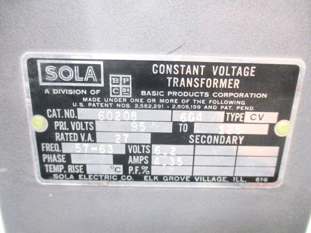 SOLA 602086G4 UNMP