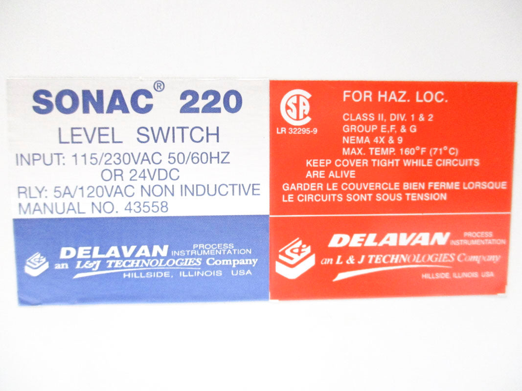 DELAVAN SONAC 220 NSNP