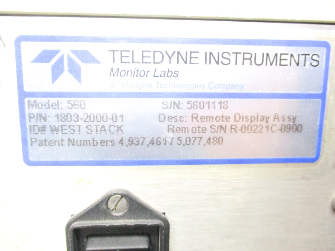 TELEDYNE INSTRUMENTS 560 1803-2000-01 UNMP