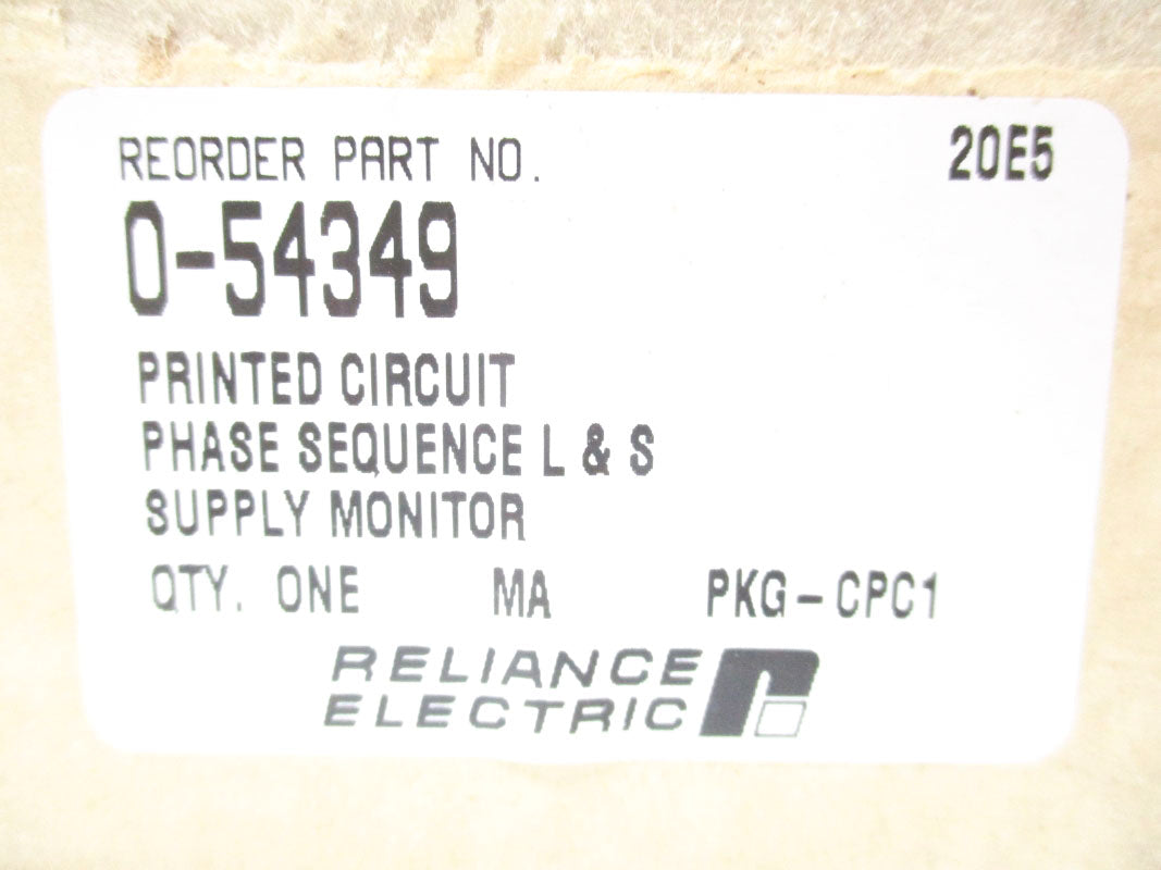 RELIANCE ELECTRIC 0-54349 NSMP
