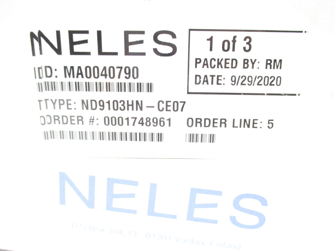 NELES ND9103HN-CE07 115PSI 30V NSMP